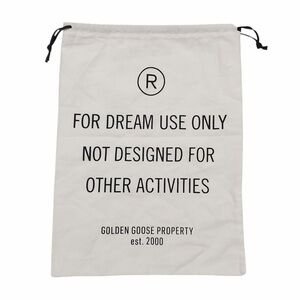 Golden Goose Dust Bag White Drawstring 15" x 11.5" 100% Cotton NEW